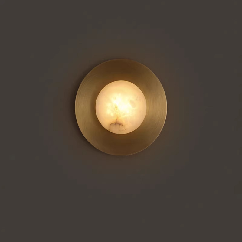 Interior Design Remote - イタリアのデザイナーによる豪華な大理石の壁掛けランプ、レストラン/廊下のインテリア壁掛け照明、コート屋内アート照明器具