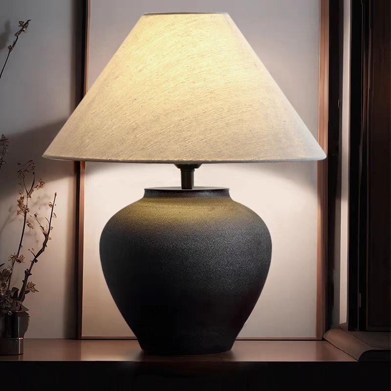 侘び寂びスタイルの陶器製フロアランプ デザイナースタイル 茶 - Interior Design Zen Style のレビューと価格