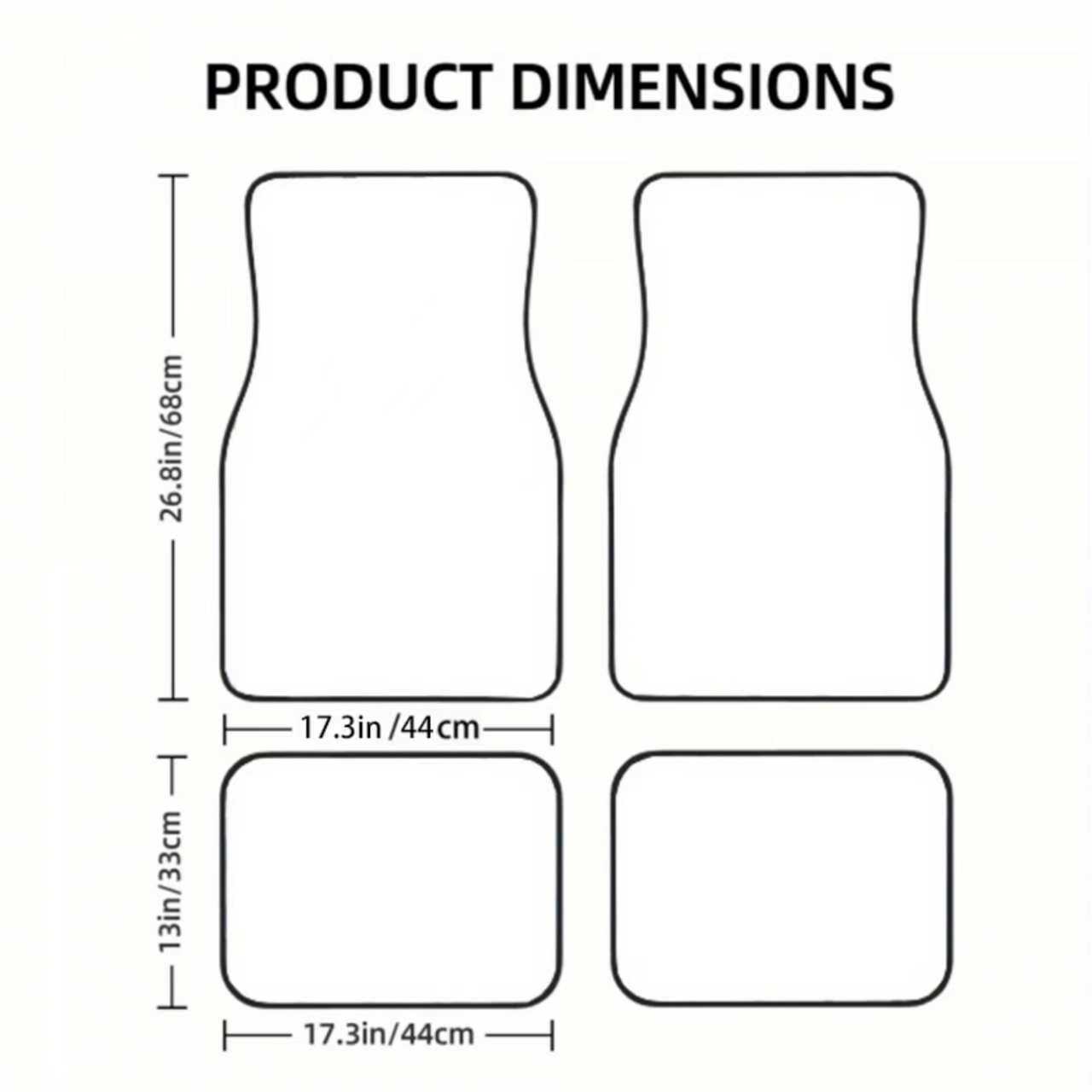 4枚 ブラック＆ホワイト イギリス国旗 車用フロアマット、耐 - Interior Design Uk のレビューと価格