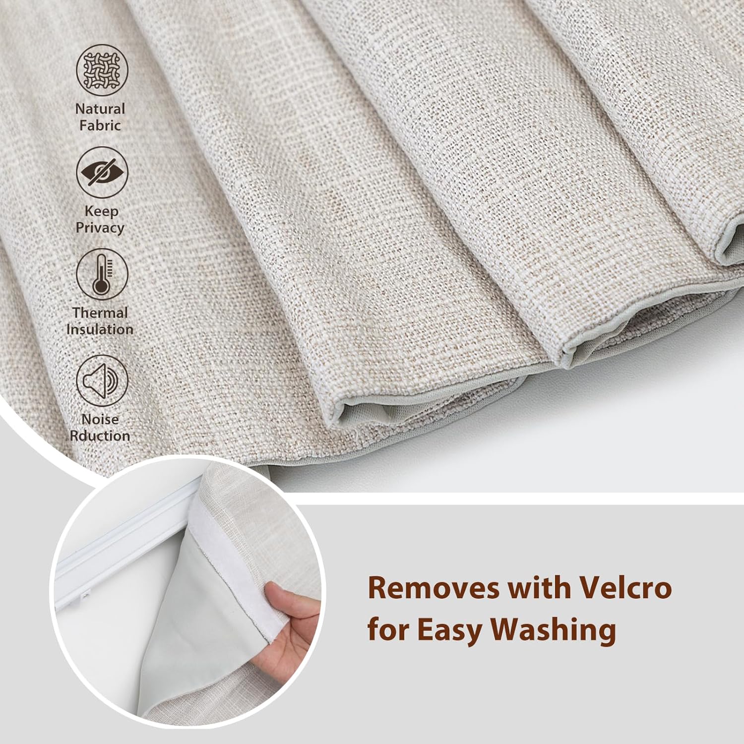 高級で高品質、簡単に設置できるコードレススプリング式遮光ロー - Linen Roller Blind のレビューと価格